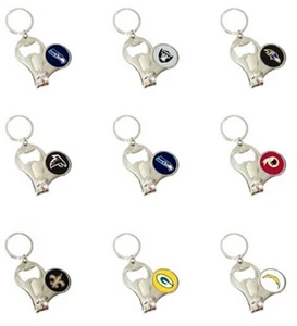 NFL 3-IN-1 KEYCHAIN, NAIL CLIPPERS, BOTTLE OPENER, KEY RING PICK THE TEAMS - Picture 1 of 38