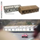 Slot Car Buildings - Goodwood Super Shell Building Kit, Magnetic Racing 1:32