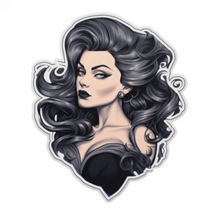 Autoaufkleber Sticker Gothic Pin Up Girl Aufkleber - Picture 1 of 1