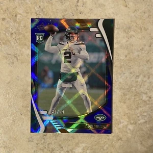 2021 panini Absolute Zach Wilson Blue Diamond Rookie #/99 New York Jets - Picture 1 of 4