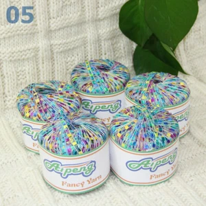 Sale New Lot of 5 Ballsx50g High-quality Nylon Ladder Track Knitting Yarn Gold - Picture 1 of 8