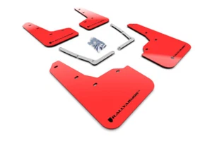Rally Armor UR Red Mud Flap w/ Black Logo For 16-19 Honda Civic Si - Picture 1 of 7