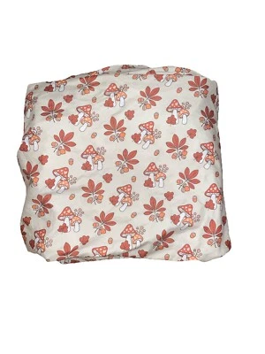 Sábana Ajustable Hello Fall Groovy Mushroom Toadstool, Hojas, Bellotas-Talla Queen Foto 1 de 2