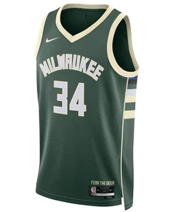Nike NBA Bucks Giannis Antetokounmpo Jersey Adult 52 X-LARGE, NEW - Picture 1 of 5