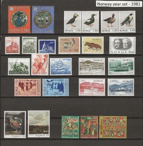 Noruega 1981 año set MNH - Imagen 1 de 1