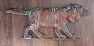 Dog  Weathervane Copper Metal 34 Inch Roof Garden  Yard Wall  Decor - Picture 1 of 3