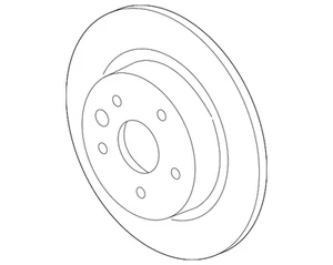 Genuine GM Rear Brake Rotor 13507431 - Picture 1 of 3