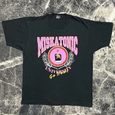 Vintage HP Lovecraft Shirt Mens XL 90s Cthulhu Single Stitch Miskatonic Horror - Image 1 of 4