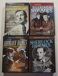 The New Adventures of Sherlock Holmes 4 Vols 29 CDs Radio Episodes B. Rathbone - Picture 1 of 4