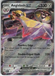 Holo Foil Aegislash ex 135/182 Double Rare SV04: Paradox Rift - Picture 1 of 1