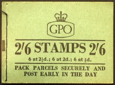 GB QEII  2/6d Edwards crowns booklet December 1957 (F61) complete Cat £35 - Image 1 of 2