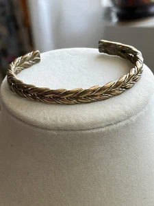 Brazalete Sergio Lub metales mezclados cobre latón no magnético hecho en EE. UU. - Imagen 1 de 6