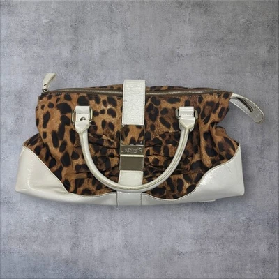 Ed Hardy Vintage Leopard Print and White Handbag - Image 1 of 4