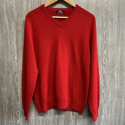 Cashmere V Neck Sweater Jumper Marks & Spencer Red Christmas Festive Small M&S - Image 1 of 4