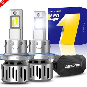 AUTOONE H13 9008 LED Headlights Bulbs Conversion Kit High Low Beam 80000LM White - Picture 1 of 12