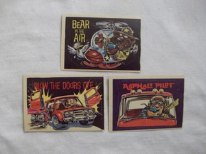 (3) 1978 DONRUSS CB CONVOY CODE STICKERS w/BEER IN THE AIR,ASPHALT PILOT,BLOW TH - Picture 1 of 2
