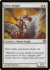Silver Knight Knights vs. Dragons HEAVILY PLD White Uncommon MAGIC CARD ABUGames
