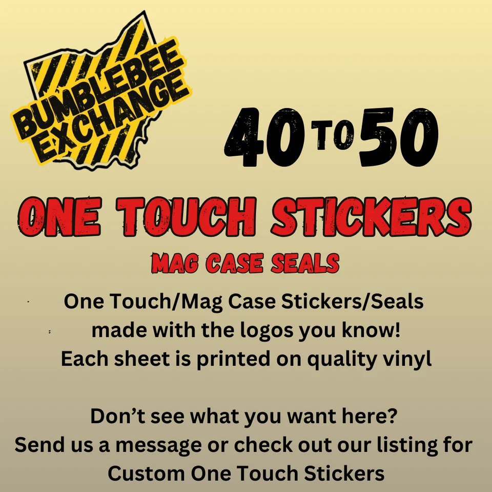 One Touch Stickers - 40 to 50 Stickers - Premium Vinyl - See Details - Image 1 of 1