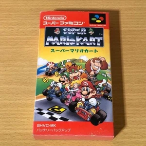 super mario kart Nintendo Super Famicom software Manual not used Box has damage - Picture 1 of 14