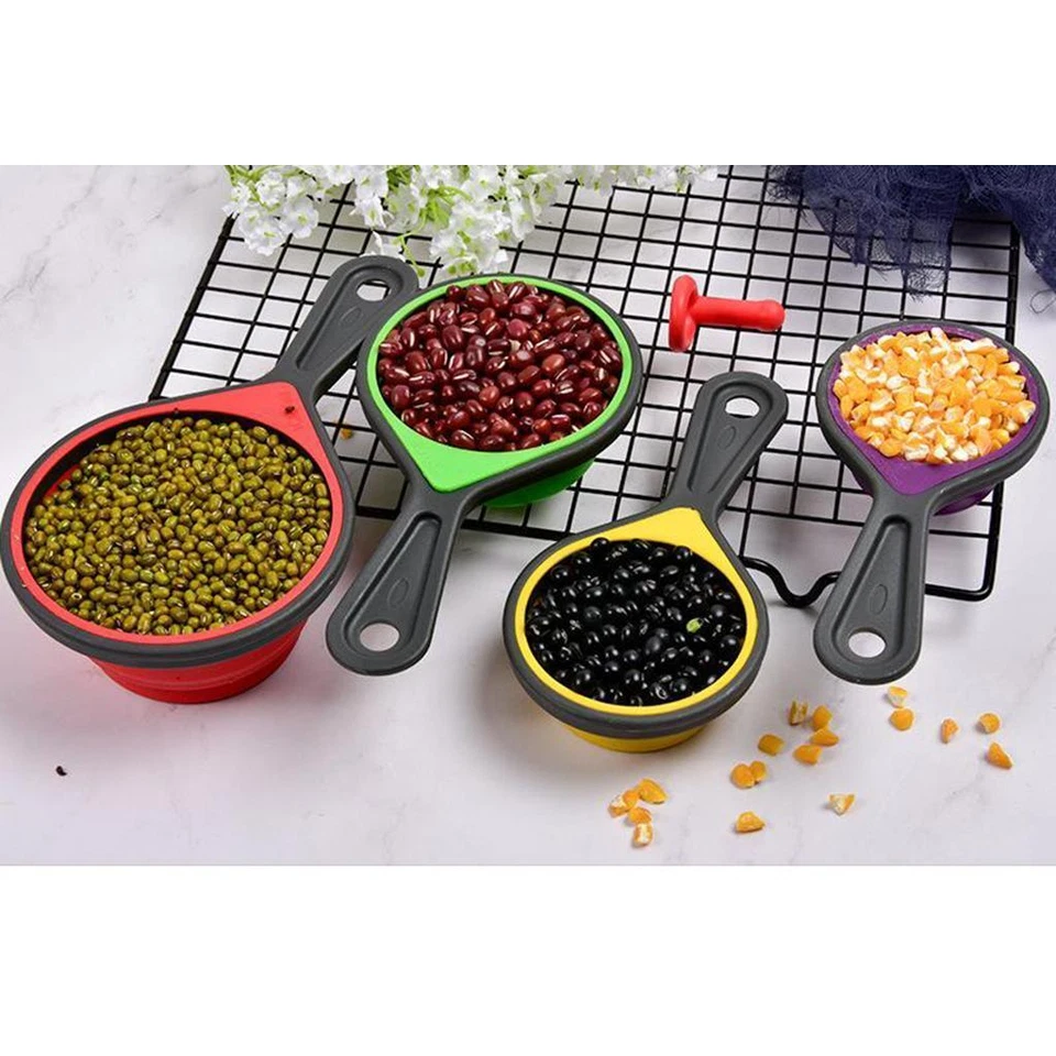 Multicolor Portable Measuring Cups And Spoons Set for Liquid & Dry Measuring - Image 1 of 1