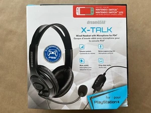 dreamGEAR X-Talk Wired Headset w/ Microphone for PlayStation 4, Xbox One, Switch - Picture 1 of 4