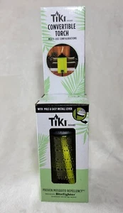 Tiki Brand Convertible Torch, 68” Full Size, 54" Garden, 8” Table- Green Glass - Picture 1 of 7