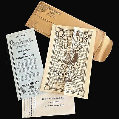 1979 HH Perkins Co Reed Craft 5 Pc Mailer Brochure Catalog 2 Env Order Form Conn • 28.24€