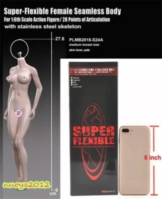 Figura de acción US TBLeague PHICEN S24A 1/6 NIÑA sin costuras PÁLIDO M busto cuerpo de soldado Foto 1 de 4