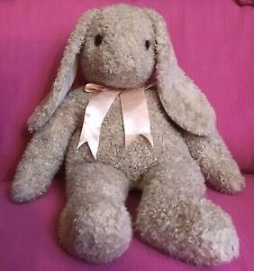 Giant Ty Curly Brown Bunny Rabbit Thick Fur Soft Plush Toy Large 15-25” 1993