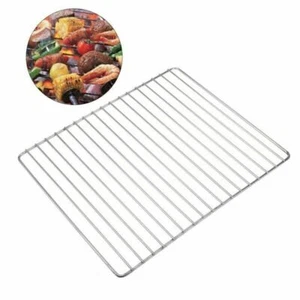 2x Edelstahl Grillaufsatz Outdoor BBQ Grillgitter Grillrost Rechteckig 30x25cm - Bild 1 von 3