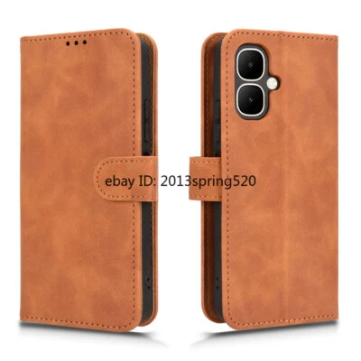 For Infinix Smart 10, Luxury Flip Leather Wallet Stand Card Slots Case Cover - Image 1 of 4