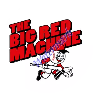 Vintage Style Big Red Machine Cincinnati Reds Vinyl Sticker Decal NEW - Picture 1 of 4