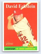 2007  Topps Heritage David Eckstein #8  St. Louis Cardinals