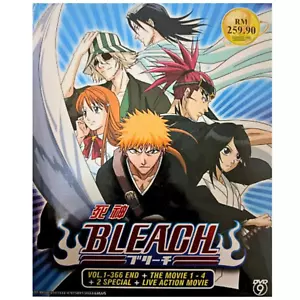 DVD Anime Bleach Vol. 1-366 END (Eng Dub) + 4 Movie + 2 SP + Live Action Movie - Imagen 1 de 13