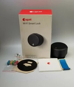August Wi-Fi Smart Lock Home Matte Black ASL-05 untested  - Picture 1 of 12