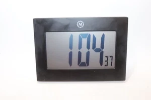 Marathon CL030064BK Large Frame Digital Wall Clock Black 9”x6” - Picture 1 of 4
