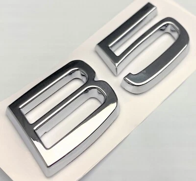 CHROME B5 FIT VOLVO REAR TRUNK TAILGATE EMBLEM BADGE DECAL NAMEPLATE LETTERS / - Imagem 1 de 2