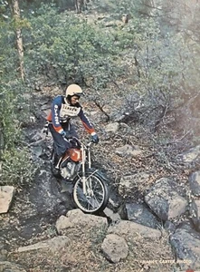 1976 Bultaco Sherpa Motorcycle Pin Up - Picture 1 of 1