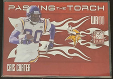 2010 Donruss Elite Passing the Torch Red  #6 Cris Carter / Sidney Rice - Vikings
