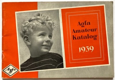 Original Vintage Catalogue PHOTOGRAPHY -AGFA -COMPANY - AMATEUR CATALOGUE - 1939 - Image 1 of 4