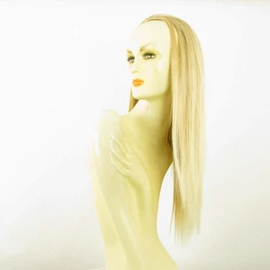 DT Half wig HairPiece golden blond poly mesh very light blond 23.6 :14/24bt613 - Picture 1 of 7