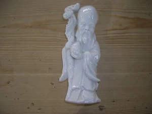 Ende 19. Jahrhundert Blanc de Chine Shou - Lao Tse 18cm - Bild 1 von 4