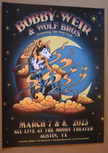 BOBBY WEIR - WOLF BROS - 2023 - AUSTIN CITY LIMITS - MOODY THEATER - TOUR POSTER - Picture 1 of 5