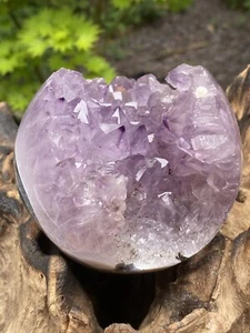 Amethyst Uruguayan Open Geode Ball Sphere AAA+ 940g Tranquility / Wisdom 97mm - Picture 1 of 10
