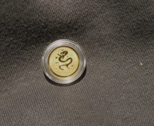 2000 $5 Australian 1/20 Gold DRAGON Coin Lunar Series I in Capsule. - Picture 1 of 4