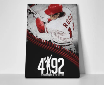 Pete Rose Hits Poster or Canvas - Pete Rose Wall Art - Image 1 of 4