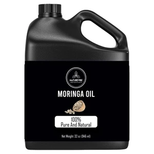 Naturevibe Moringa Oil 32 oz 100% Pure Cold Pressed Oil for Skin, Hair Face Care - Picture 1 of 9