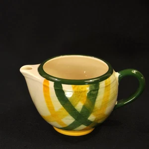 Vernon Kilns Gingham Vernonware Plaid Creamer w/Ice Bridge Made in USA 1948-1958 - Picture 1 of 12