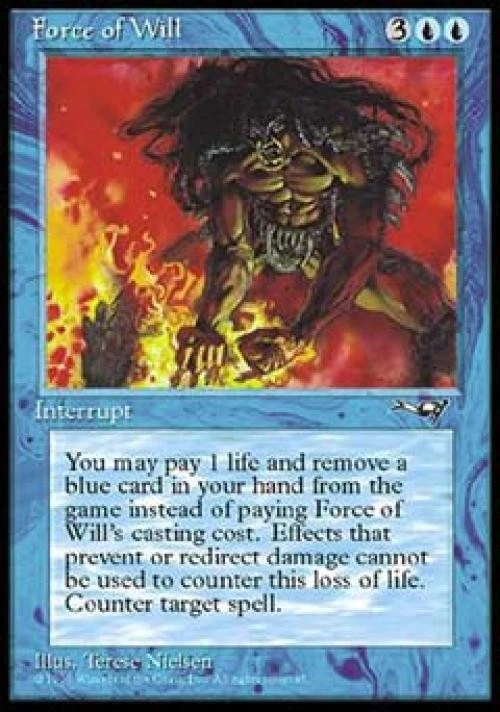 Force of Will - Heavy Play MTG Alliances - Image 1 of 1