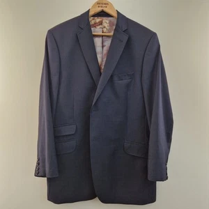 Ted Baker London Endurance Navy Blue Wool Blazer Sport Coat 44R - Mark On Sleeve - Bild 1 von 17